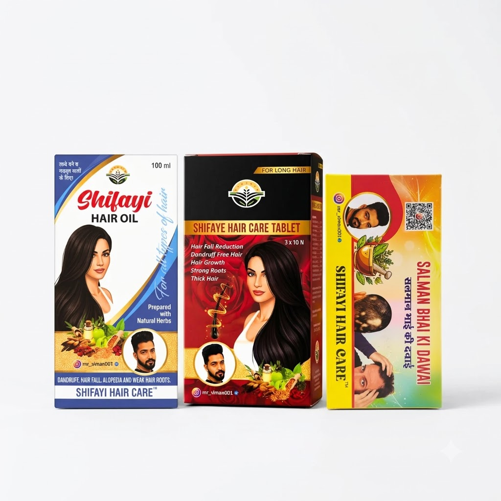 Shifayi Men’s Complete Hair Recovery Kit Hair Oil + Hair Care Tablets + Salman Bhai Ki Dawai