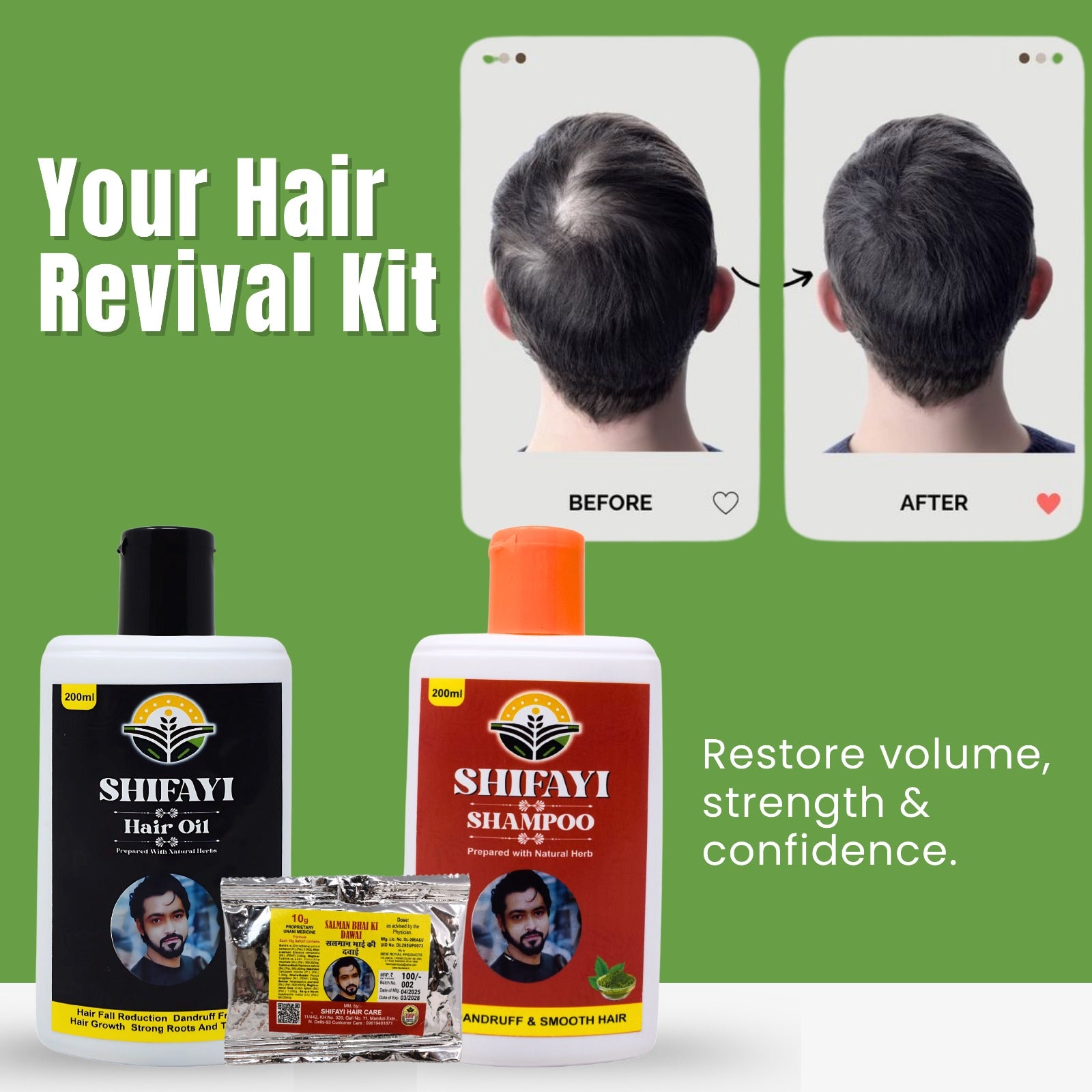 Combo pack of 3 Herbal Hair Care